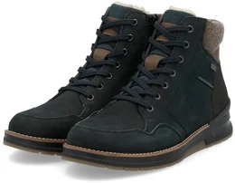 Winterstiefel 32344-14 (Schnrstiefel mit Innenfutter, Glattleder) navyblau Herren
