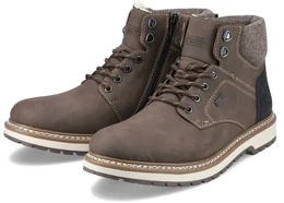 Winterschuhe F3812-25 (Schnrstiefel mit Innenfutter, Kunstleder) braun Herren