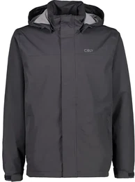 Regenjacke mit Kapuze SNAPS (winddicht, wasserdicht) anthrazitgrau Herren