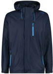 CMP Ripstop Hoodie Regenjacke Herren blau/schwarz