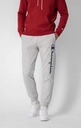Jogginghose mit seitlichem Logo-Schriftzug hellgrau Herren