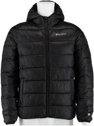 Steppjacke (Kapuze, wattiert) schwarz Kinder