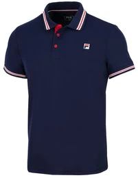 Tennis-Polo Piro navyblau Herren