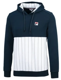 Kapuzenpullover (Hoodie) Misha Stripes peacoatblau/weiss Herren