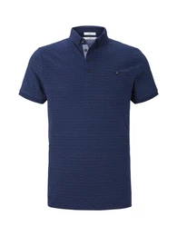 Poloshirt mit Strukturmuster