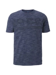 Meliertes T-Shirt mit tropischem Print