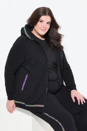 Jogging kalhoty, reflexn pruhy, kapsy na zip, elastick pas