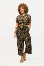 Natahovac kalhoty Rose, opice, irok nohavice, elastick pas