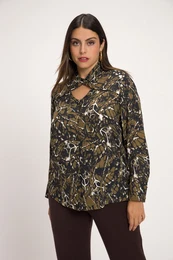 Halenka, metalick efekt, prstihy, lmeek, dlouh rukvy