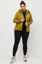 Flsov bunda, sportovn, kapuce, zip, reflexn prvky, dlouh rukvy