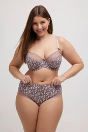 Midi kalhotky, potisk, krajka