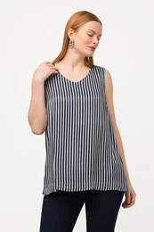 Top, pruhy, Classic stih, vstih do V, bez rukv