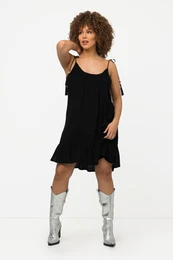 aty, krep, ramnka k zavzn, kulat vstih, bez rukv