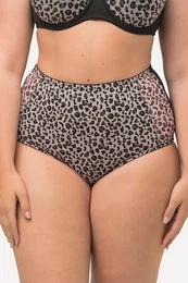 Maxi kalhotky, leopardí síťovina, mikrovlákno