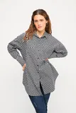 Halenky s Gingham Vzorem Pro Plnoštíhlé image
