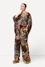 Kalhoty, lstky, irok nohavice, elastick pas