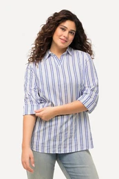 Bublinkov tunika, pruhy, lmeek, vstih do V, dlouh rukvy