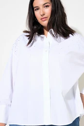Koilov halenka, oversize, ozdobn kamnky, dlouh rukvy