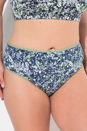 Midi kalhotky, 5-balen, kvty / jednobarevn, vysok stih