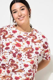 Triko, oversize, Asia potisk