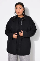 Dnov koile, oversize, knoflkov lga s vivkou