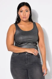 ebrovan top, Slim stih, leskl efekt