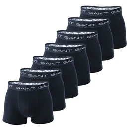 Herren Boxershorts, 7er Pack - Basic Trunks, Cotton Stretch, Logo, uni Blau M