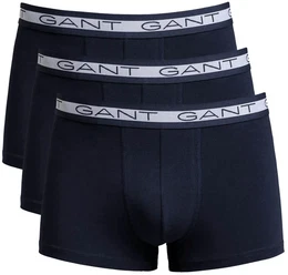 Herren Boxer Shorts, 3er Pack - BASIC TRUNKS 3-PACK, Cotton Stretch, uni Blau 2XL