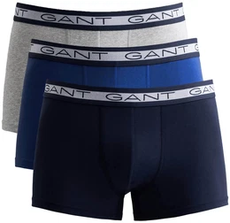 Herren Boxer Shorts, 3er Pack - BASIC TRUNKS 3-PACK, Cotton Stretch, uni Grau XL