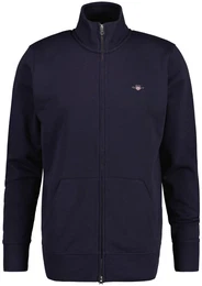 Herren Sweatjacke - REGULAR SHIELD FULL ZIP SWEAT, Reiverschluss, Stehkragen Blau L
