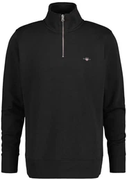 Herren Sweatshirt - REGULAR SHIELD HALF ZIP SWEAT, Reiverschluss-Kragen, Logo Schwarz 3XL