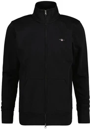 Herren Sweatjacke - REGULAR SHIELD FULL ZIP SWEAT, Reiverschluss, Stehkragen Schwarz 4XL