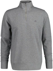 Gant Sweatshirt Regular Shield Half Zip Sweat Grau
