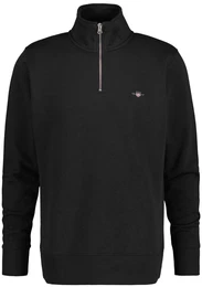 Herren Sweatshirt - REGULAR SHIELD HALF ZIP SWEAT, Reiverschluss-Kragen, Logo Schwarz 2XL