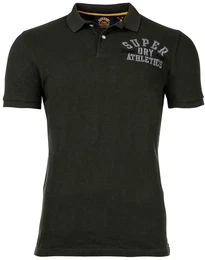 Herren Poloshirt - Vintage Superstate, Kurzarm, Knopfleiste, Baumwolle Grn S