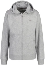 GANT Sweatjacke Shield Full Zip Hoodie Grau