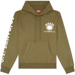 Diesel Herren Kapuzenpullover S-GINN-HOOD-K21 Hoodie Grn