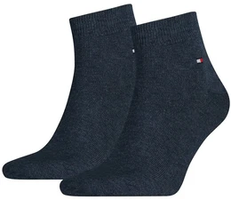 Herren Quarter Socken, Vorteilspack - Sneaker, Unifarben, 39-49 Blau 39-42 2er Pack (1x2P)