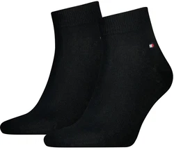 TOMMY HILFIGER Herren Quarter Socken Vorteilspack Sneaker Unifarben Schwarz