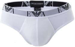 Emporio Armani Herren Slips Vorteilspack Briefs Unterwäsche Stretch Cotton wei/schwarz/marine