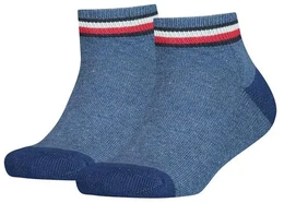Kinder Quarter-Socken im Pack - ICONIC SPORTS, Frottee-Sohle Blau 39-42 4er Pack (2x2P)