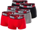 DIESEL Herren Boxershorts UMBX-DAMIENTHREEPACK Trunks Grau/Schwarz/Rot