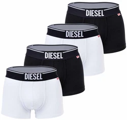 Diesel Boxershorts Herren UMBX-DAMIEN Trunks Schwarz/Wei