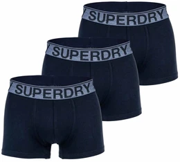 Herren Boxershorts, 3er Pack - TRUNK TRIPLE PACK, Logobund, Organic Cotton Dunkelblau S