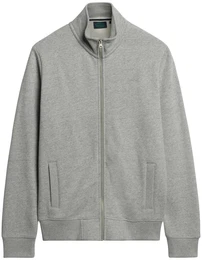 Herren Sweatjacke - ESSENTIAL LOGO ZIP TRACK TOP, Stehkragen, Logo Grau 2XL