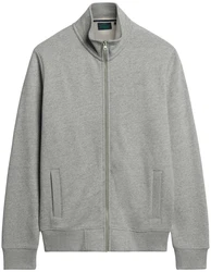 Superdry Herren Sweatjacke ESSENTIAL LOGO ZIP TRACK TOP Grau