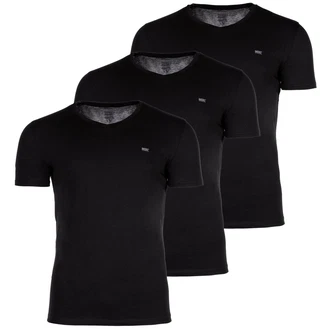 DIESEL Herren T-Shirt 3er Pack UMTEE-MICHAELTRHEEPACK Schwarz