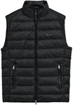 GANT Herren Steppweste LIGHT DOWN VEST GILET Schwarz/schwarz/black