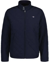 Herren Steppjacke - QUILTED WINDCHEATER, Reiverschluss, Stehkragen, Logo Blau 3XL