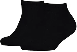 Kinder Sneaker Socken, Vorteilspack - Teen, TH, Baumwolle, Uni, 23-42 Schwarz 39-42 6er Pack (3x2P)